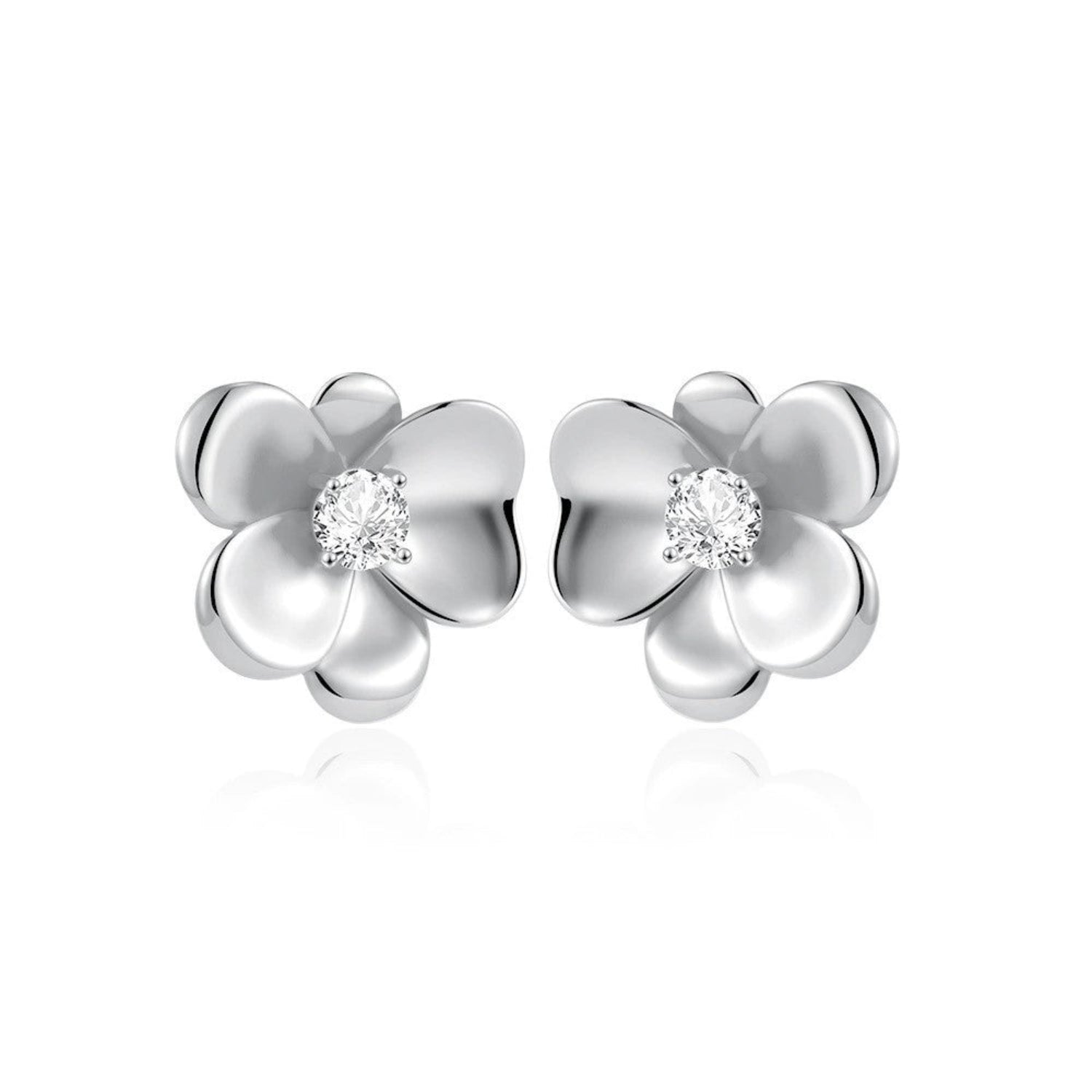 Silver Bloom Crystal Studs JLT13394