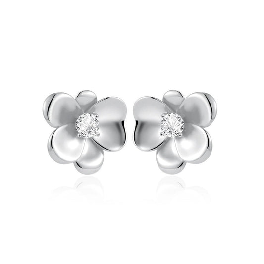 Silver Bloom Crystal Studs JLT13394