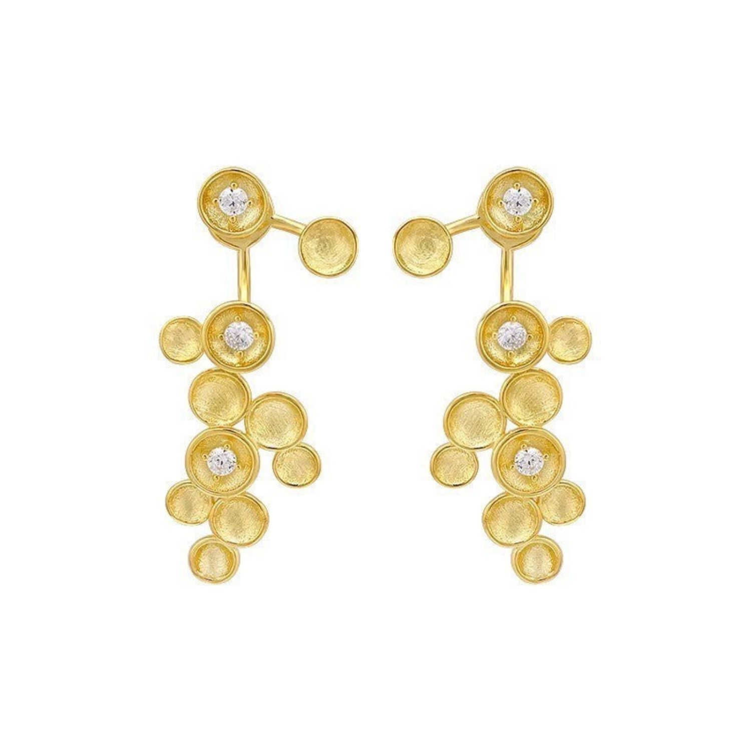 Golden Galaxy Drop Earrings JLT13403