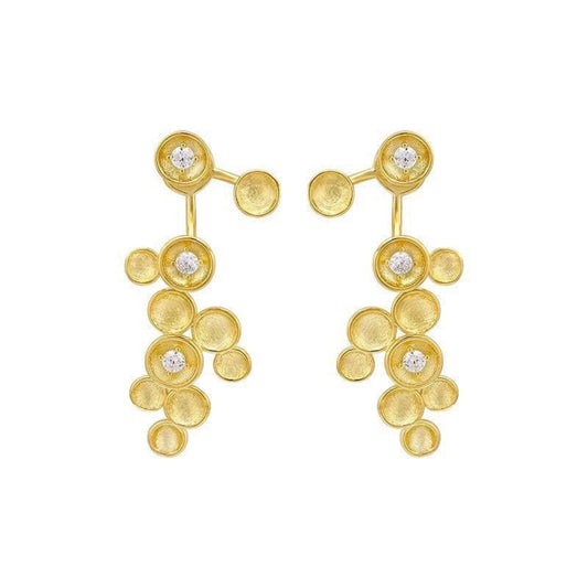 Golden Galaxy Drop Earrings JLT13403