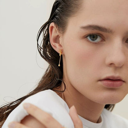 Golden Drip Tap Earrings JLT13419