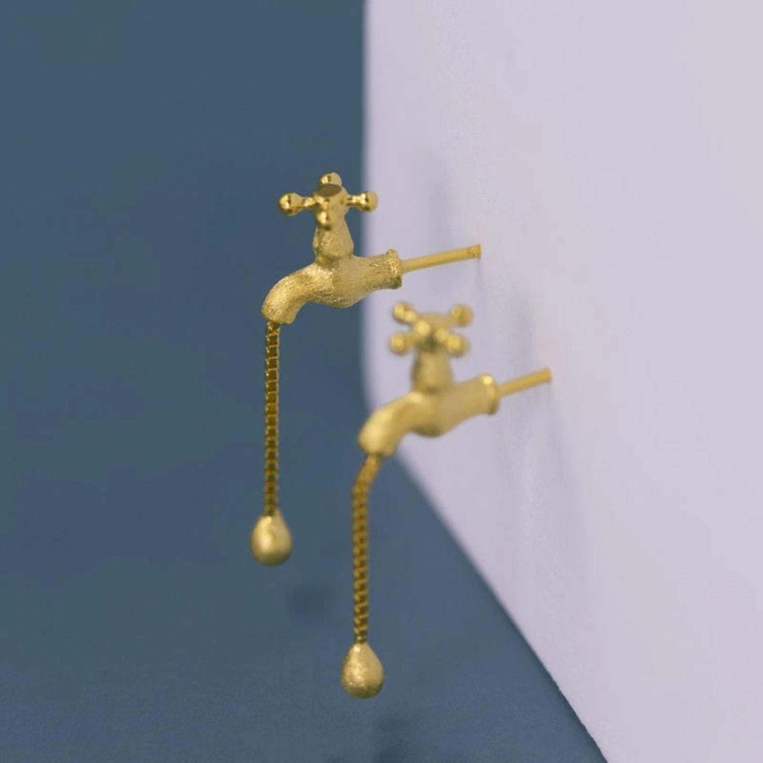 Golden Drip Tap Earrings JLT13419