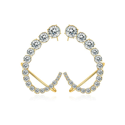 Crystal Luxe Arc Hoop Earrings JLT13429