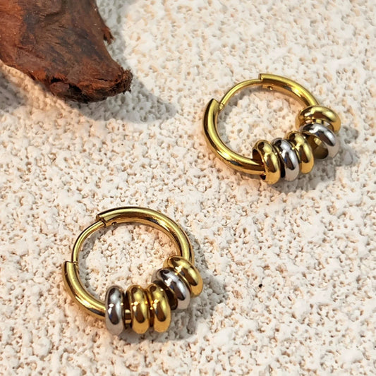 Mini Circle Huggie Hoop Earrings jlt13457