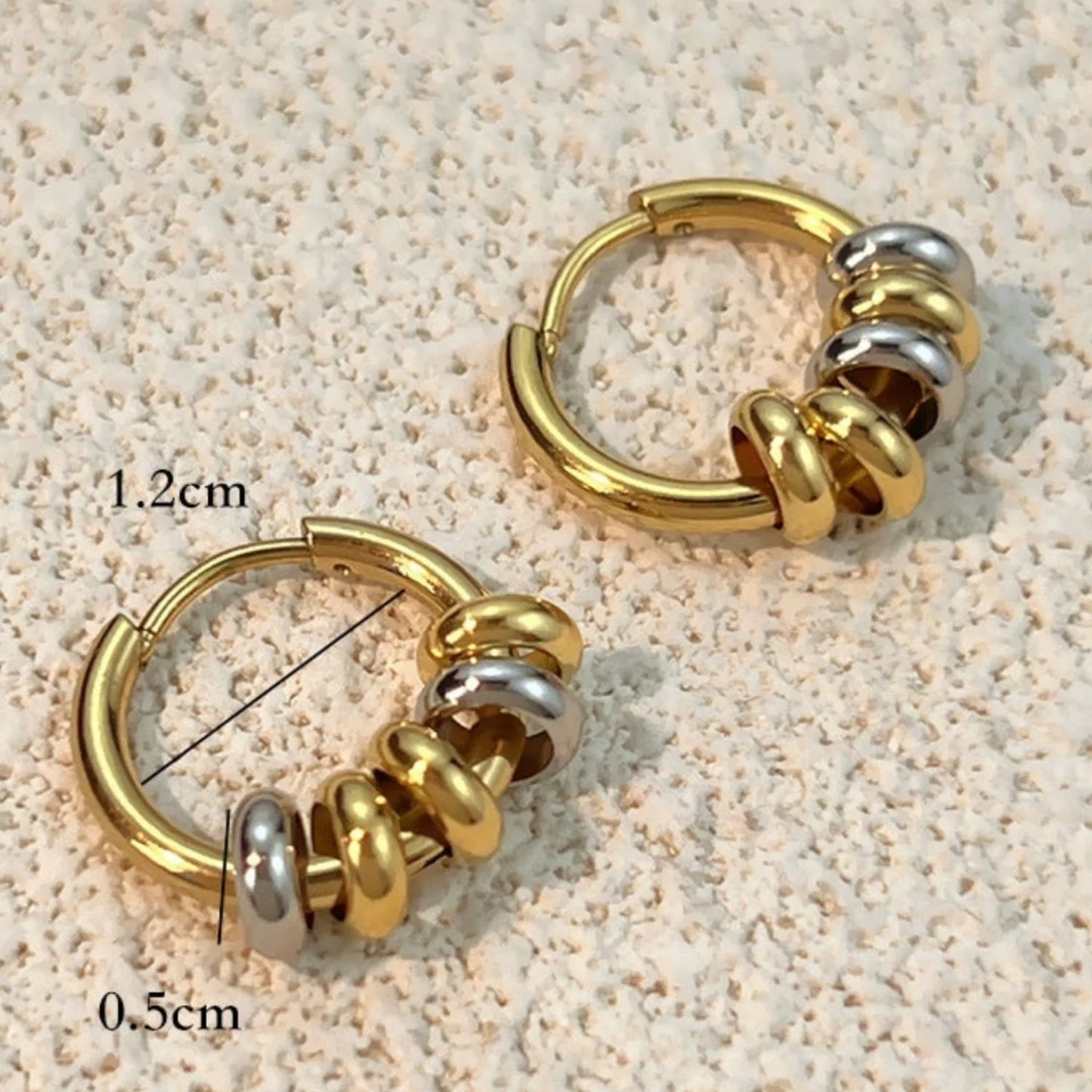 Mini Circle Huggie Hoop Earrings jlt13457