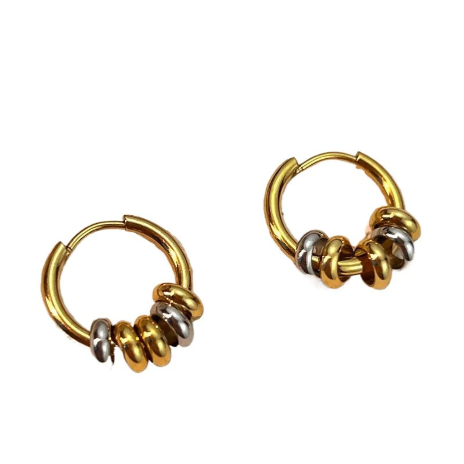 Mini Circle Huggie Hoop Earrings jlt13457