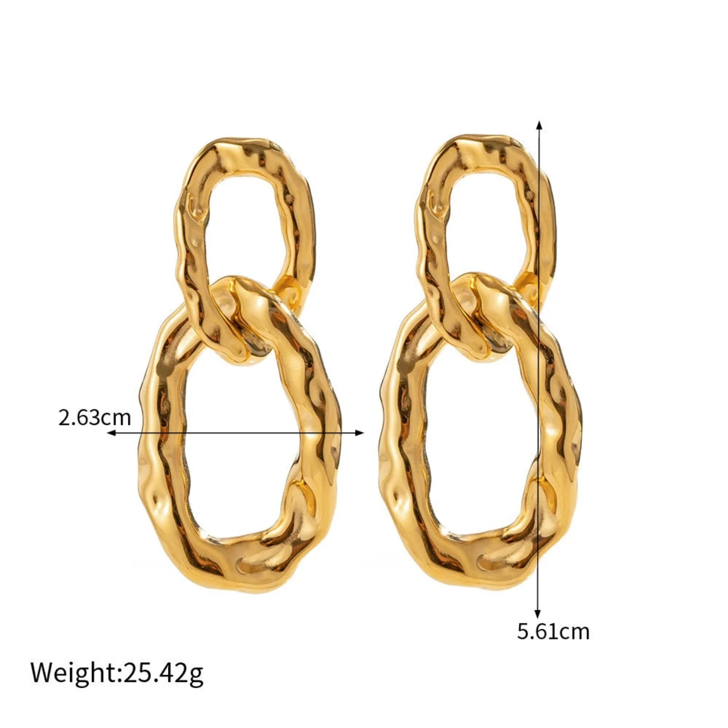 Vintage Double Hoop Studs JLT13468