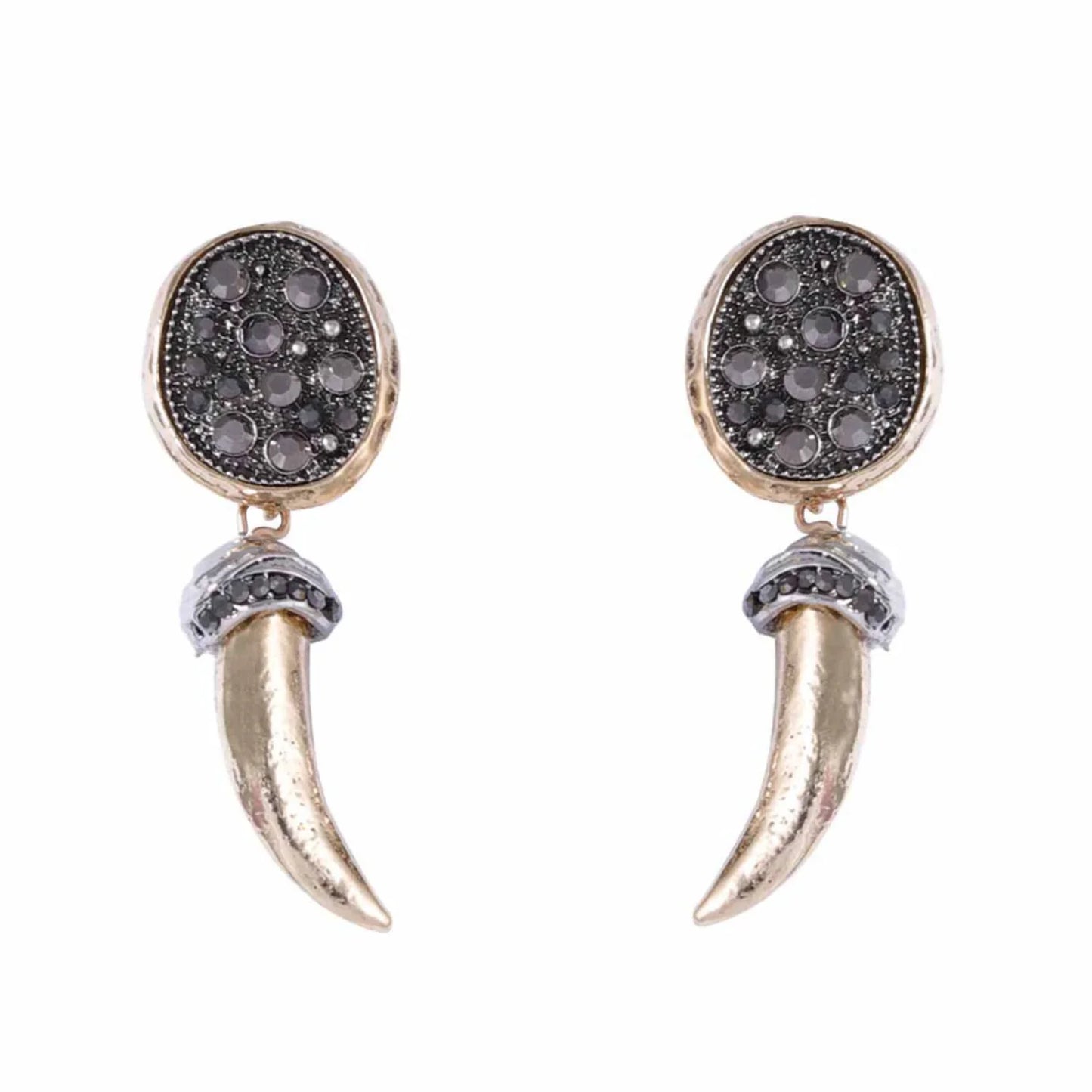 Tusk Tribal Drop Earrings JLT13478