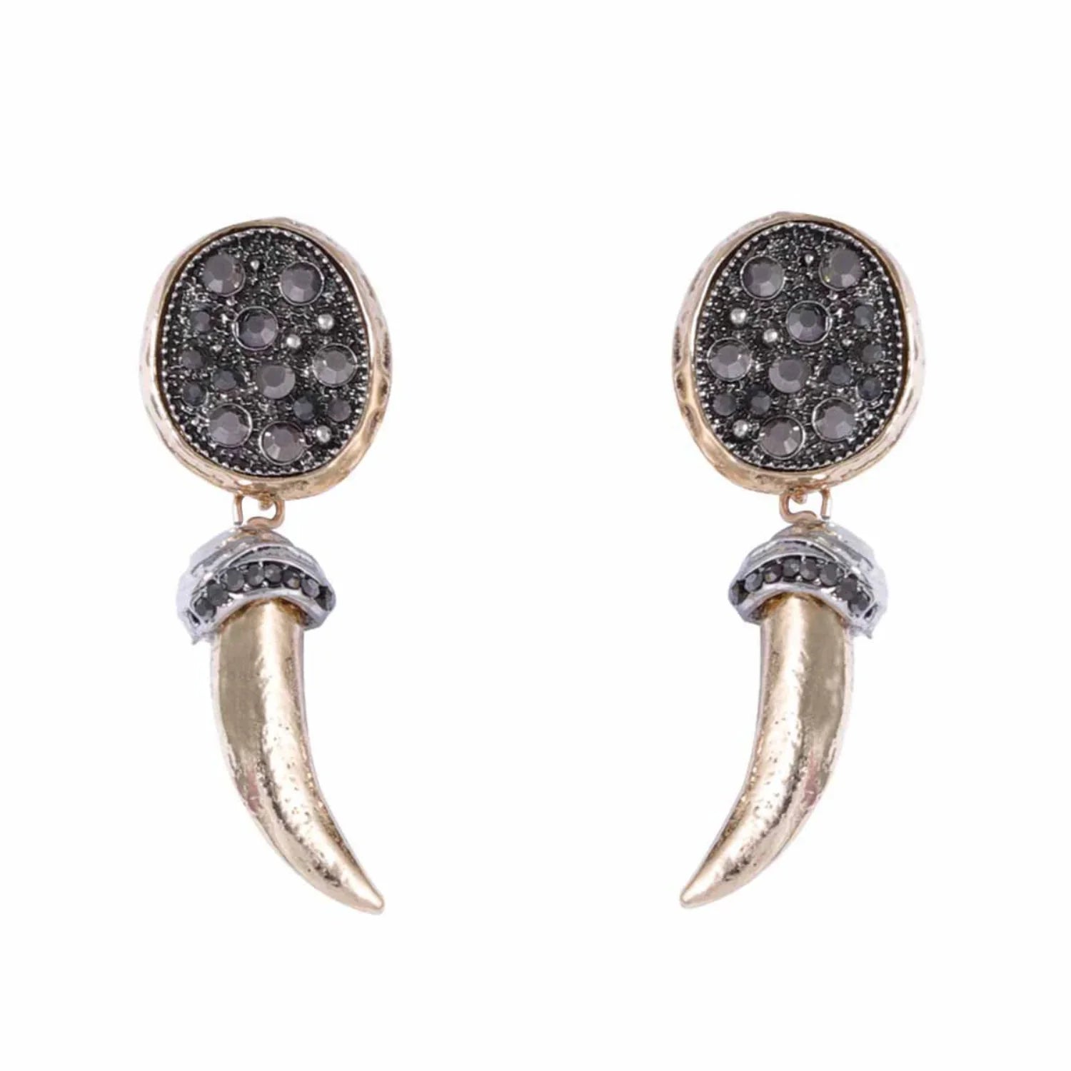 Tusk Tribal Drop Earrings JLT13478