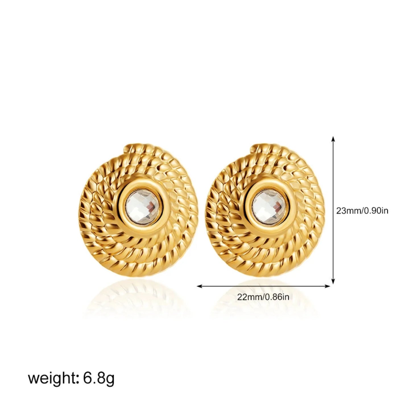 Maison Crystal Studs Earrings jlt13487