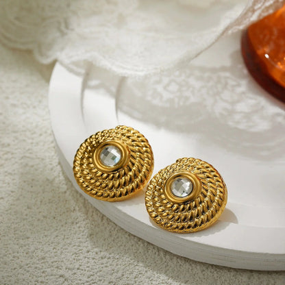 Maison Crystal Studs Earrings jlt13487