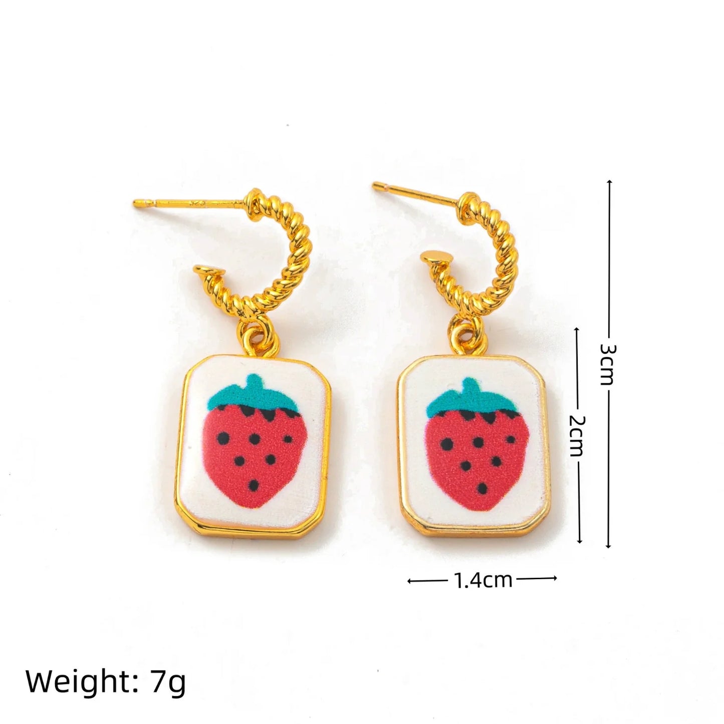namel Strawberry Square Dangles JLT13509
