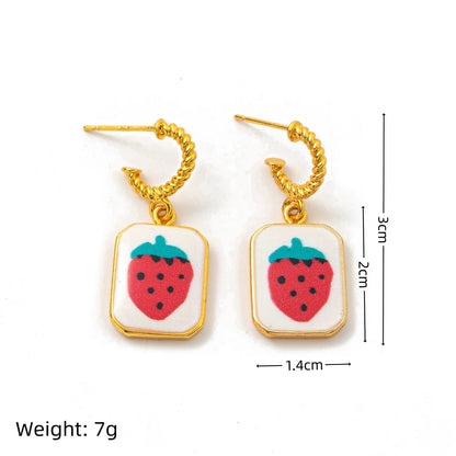 namel Strawberry Square Dangles JLT13509