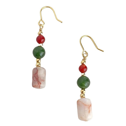 Oriental Landscape Dangle Hook Earrings JLT13624