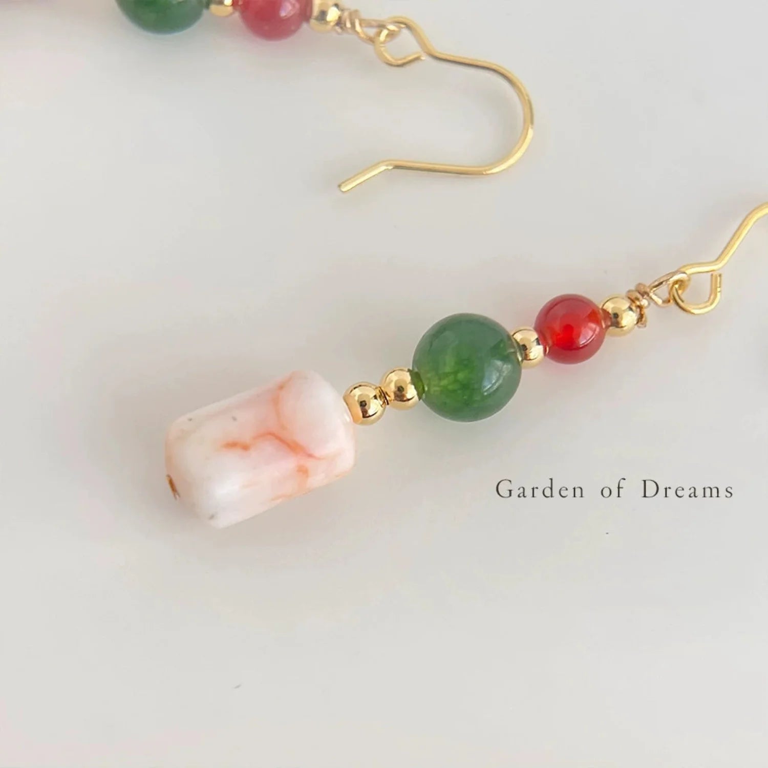 Oriental Landscape Dangle Hook Earrings JLT13624