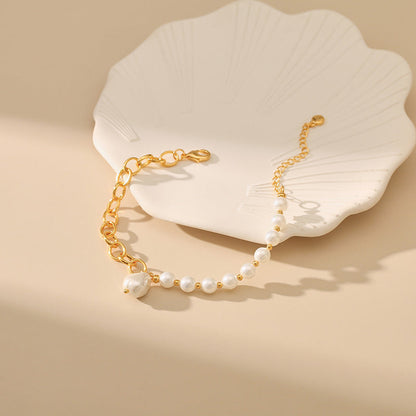 just-lil-things-artificial-Pearl Beaded Chain Bracelet for Women-jltb0372