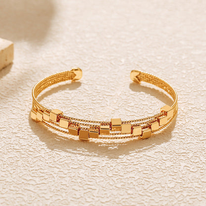 Modern Mesh Square Accent Bracelet JLTB0569