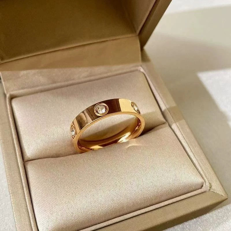 Artificial Crystal Studded Band Ring jltr0222