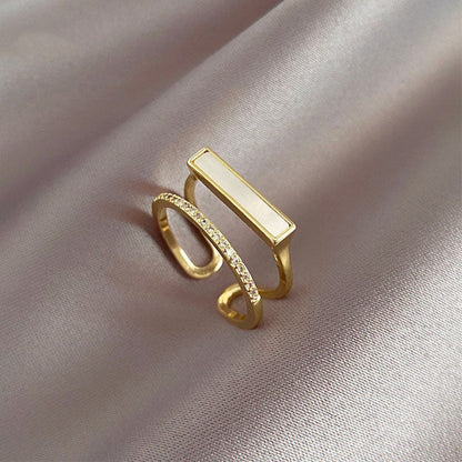 Artificial Dual Bar Adjustable Rings jltr0245