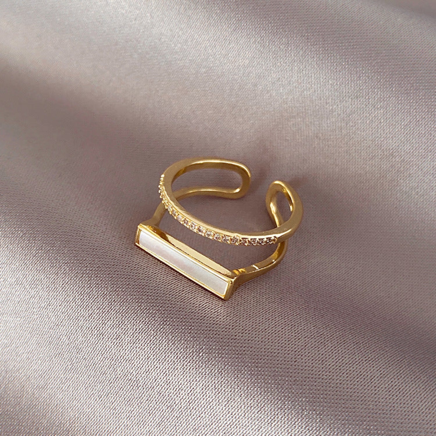 Artificial Dual Bar Adjustable Rings jltr0245