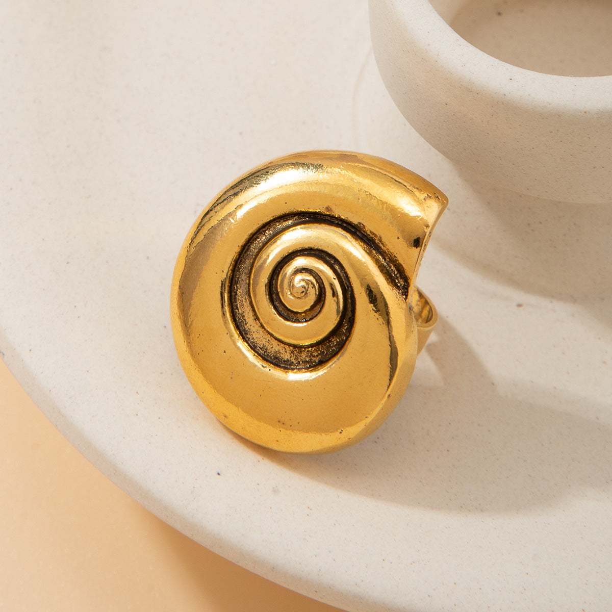Artistic Textured Bold Design Rings JLTR0376