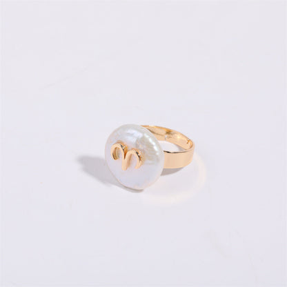 Zodiac Signs Artificial Astrology Rings JLTR0404