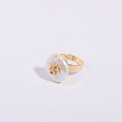 Zodiac Signs Artificial Astrology Rings JLTR0404