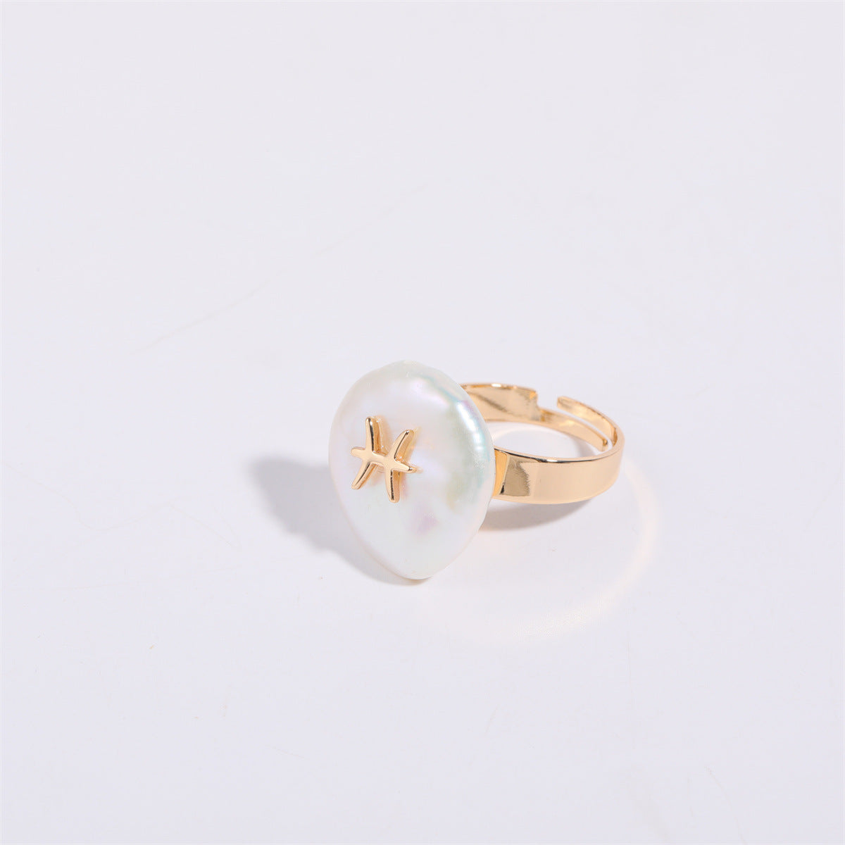 Zodiac Signs Artificial Astrology Rings JLTR0404