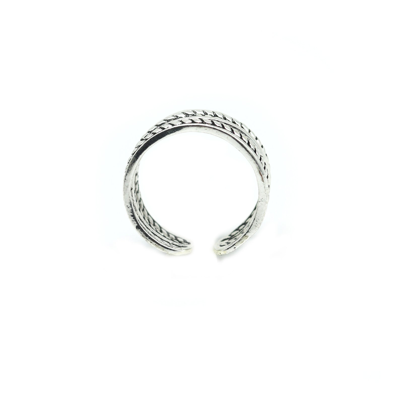 Oxidized Silver Ring - Joker & Witch
