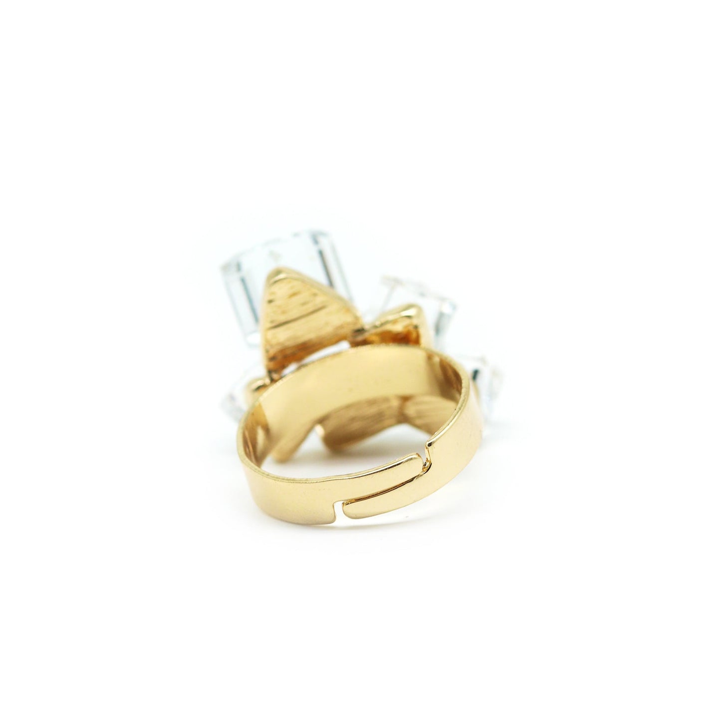 White Crystalline Ring - Joker & Witch