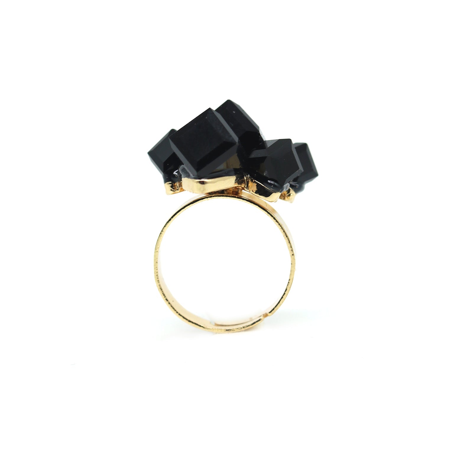 Black Crystalline Ring - Joker & Witch