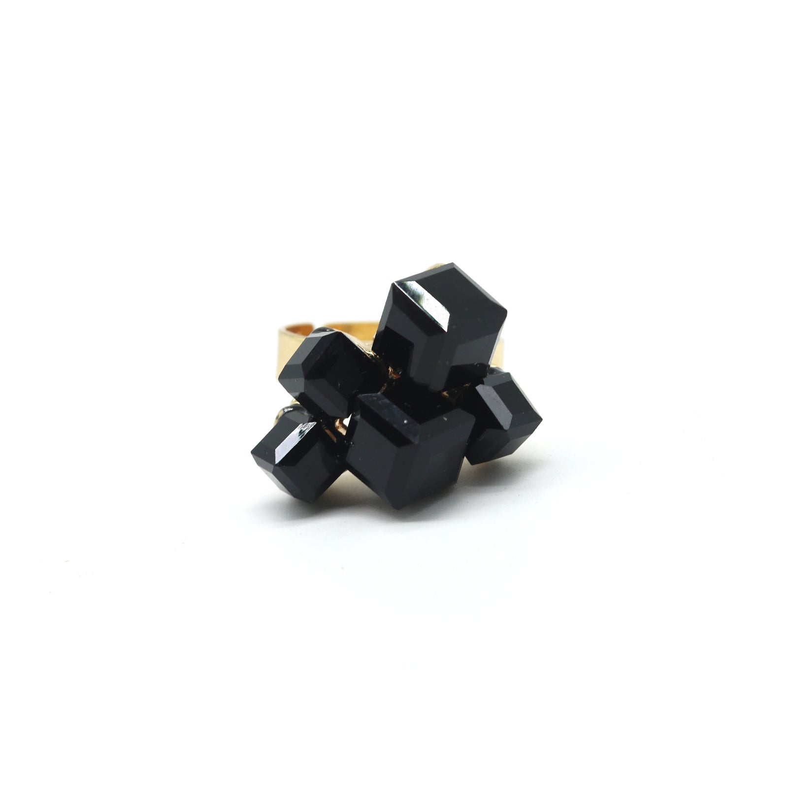 Black Crystalline Ring - Joker & Witch