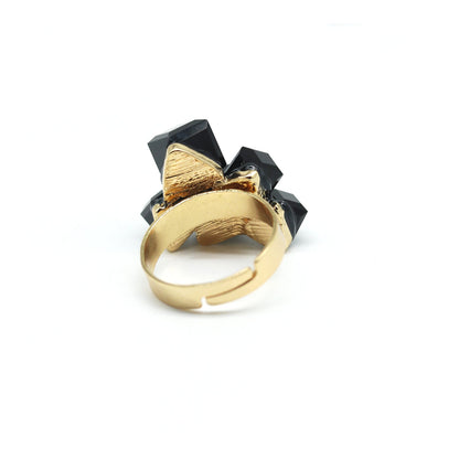 Black Crystalline Ring - Joker & Witch