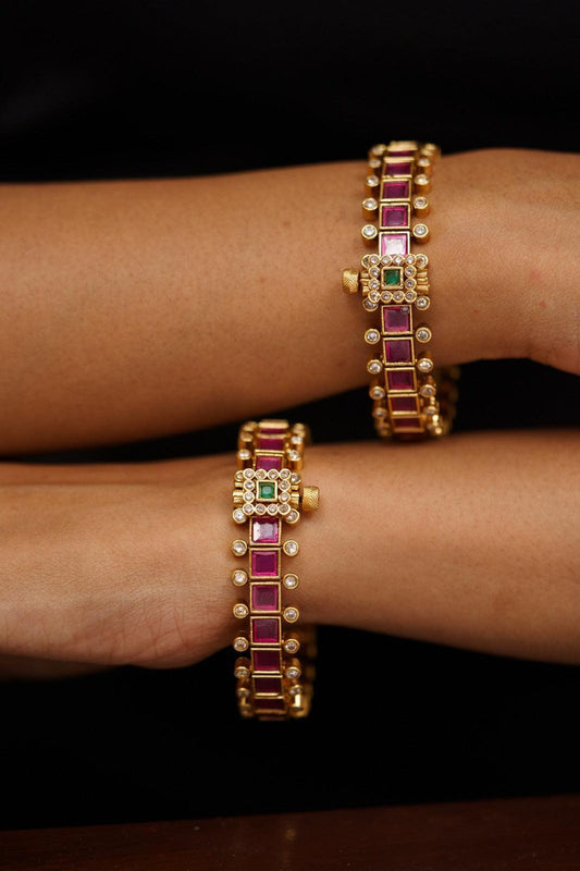 Kaamini Openable Indian Bangle | Sone Pe Suhaga Collection - Attrangi
