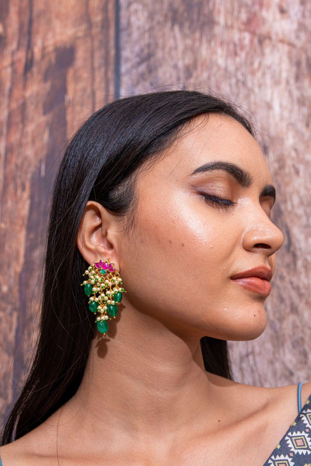 Kamalpreet Lightweight Earrings - Attrangi