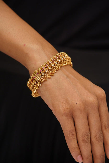 Kanchana Gold Openable Bangle | Sone Pe Suhaga Collection - Attrangi