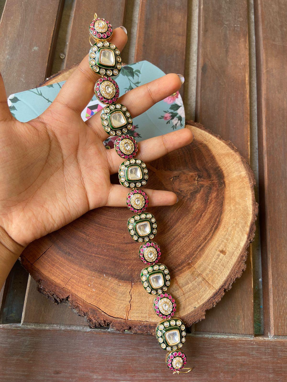 Manikarna Polki And Meenakari Sheeshpatti / Choker - Attrangi