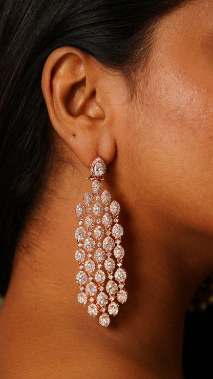Marquise Dangler Earrings - Attrangi