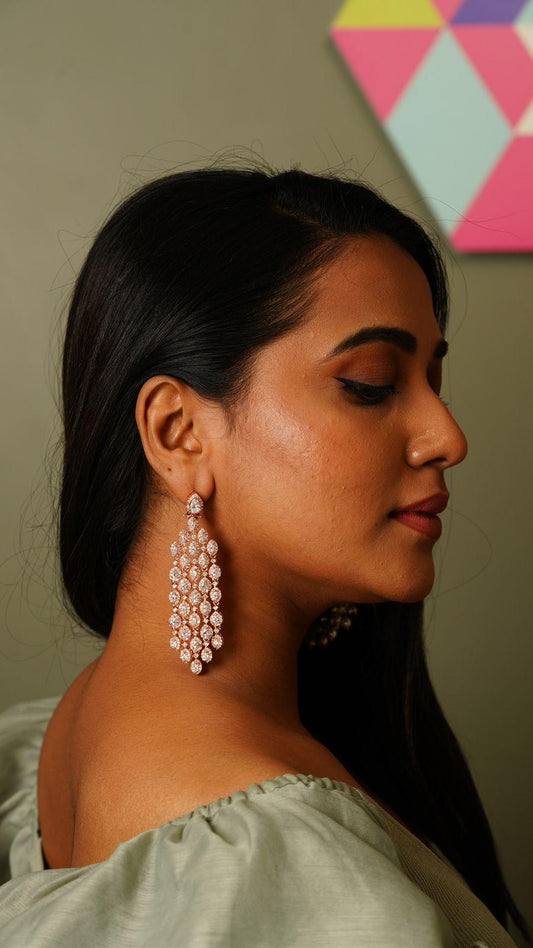 Marquise Dangler Earrings - Attrangi