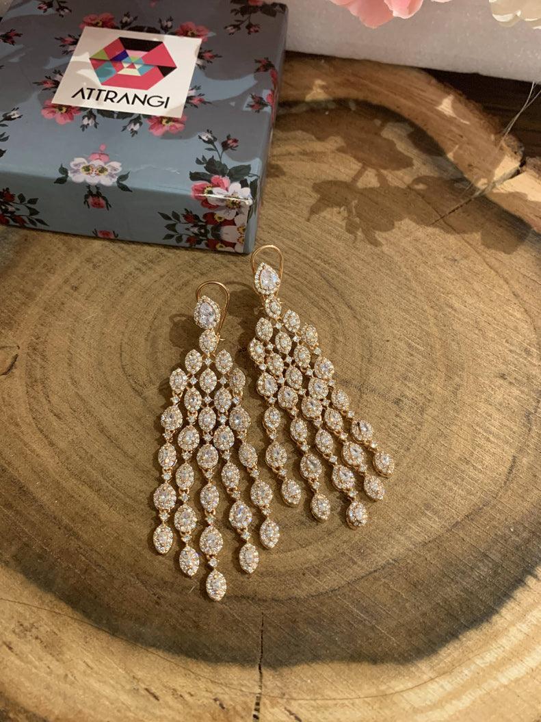Marquise Dangler Earrings - Attrangi
