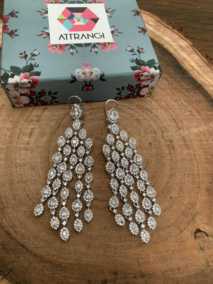 Marquise Dangler Earrings - Attrangi