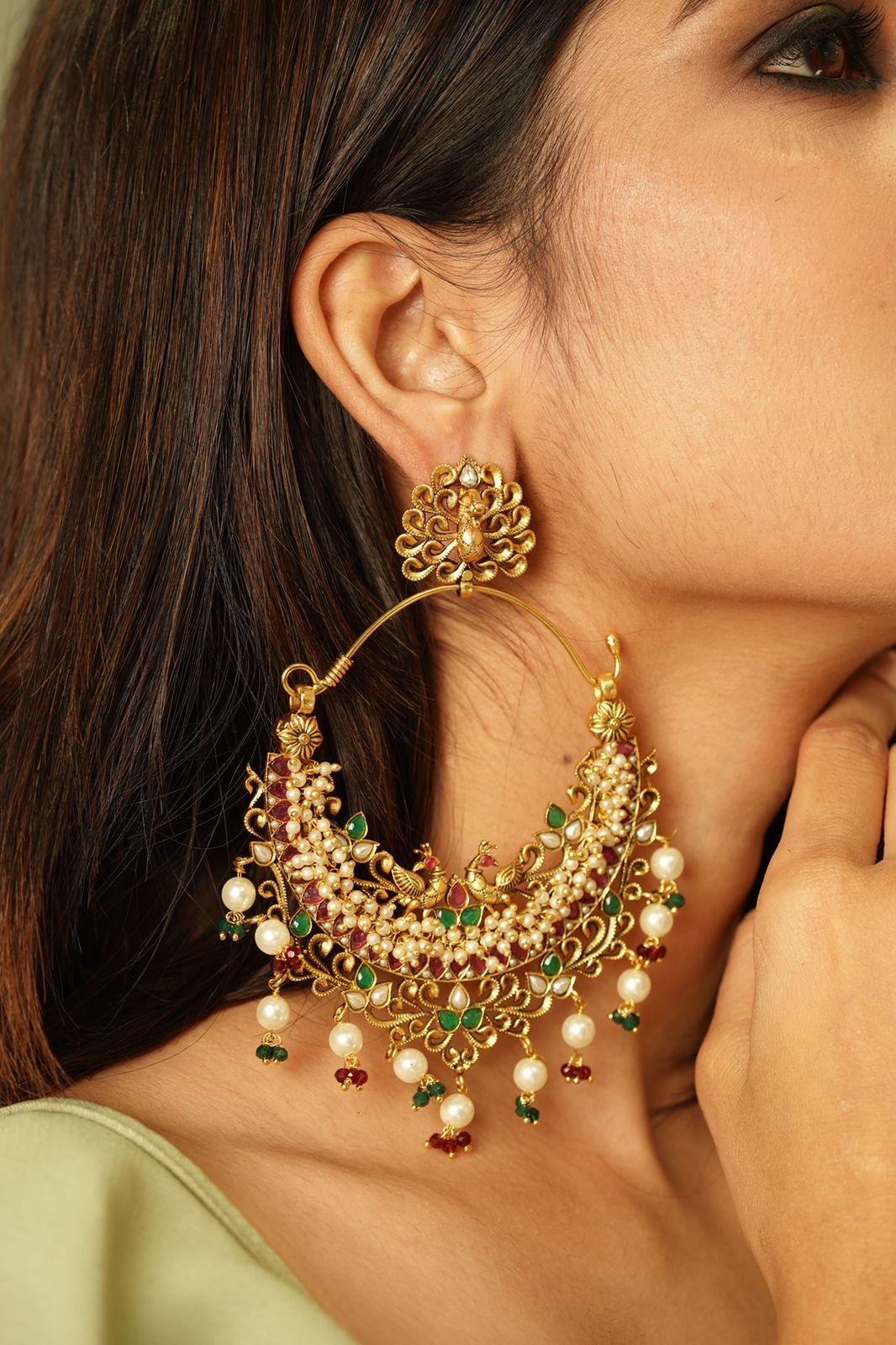 Mortaara Super Big Indian Earrings - Attrangi