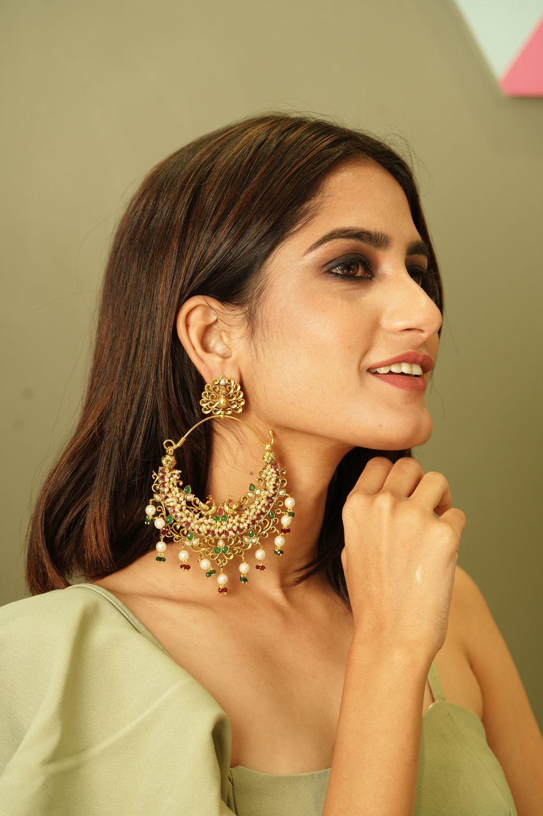 Mortaara Super Big Indian Earrings - Attrangi