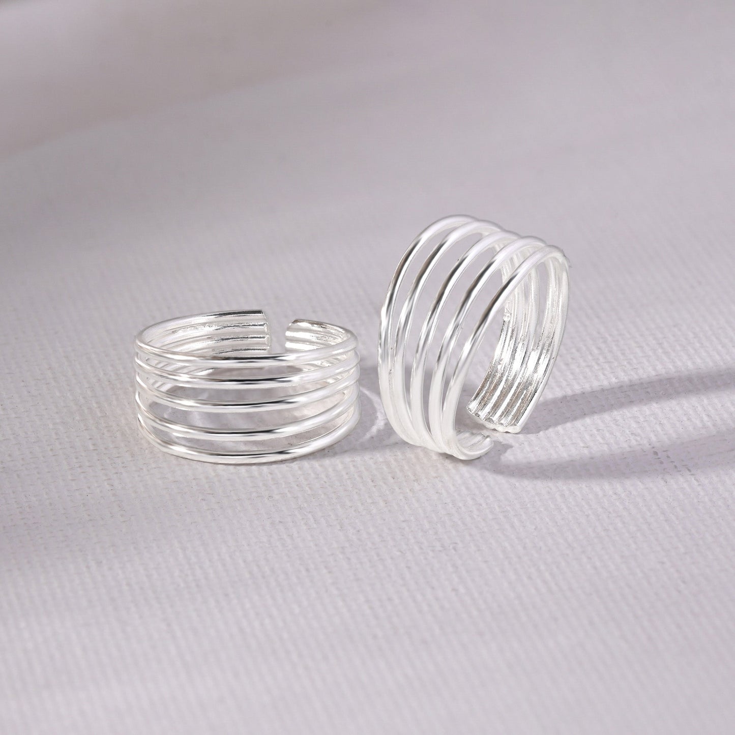 Multi Layered Band Toe Ring
