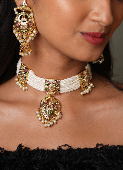 Mubashshara Jadaau choker set | Traditional - Attrangi