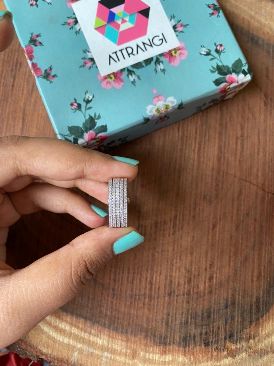 Multi Slim Band Ring - Attrangi
