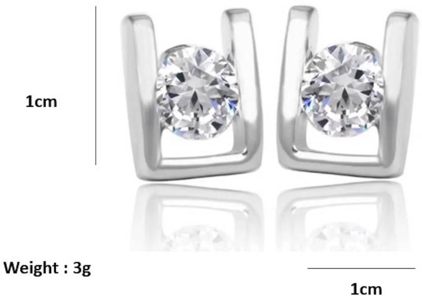Sleek Shine Square Studs