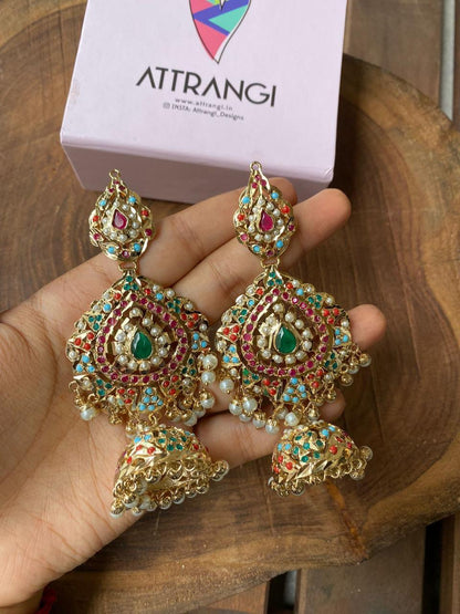 Nageen Navratna Big Jhumka - Attrangi