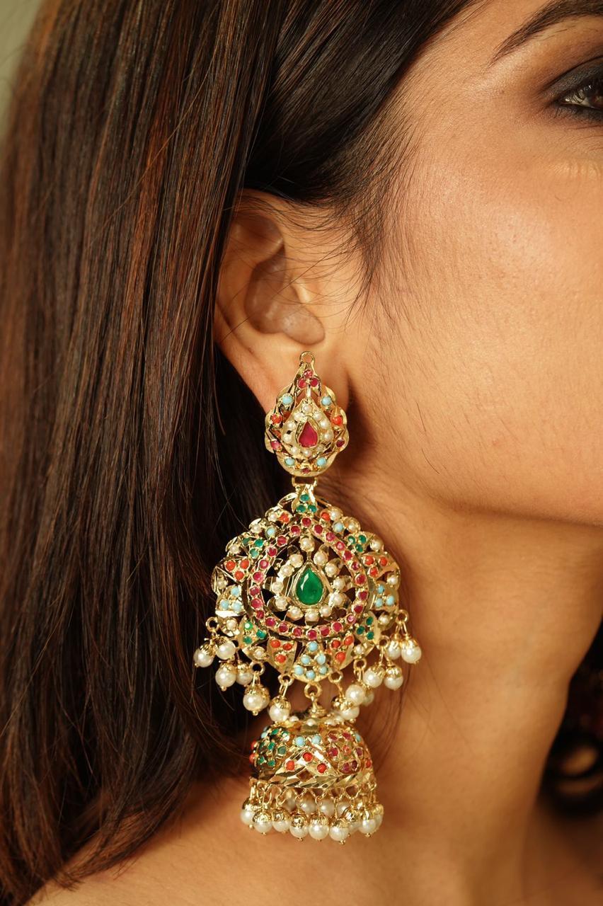 Nageen Navratna Big Jhumka - Attrangi