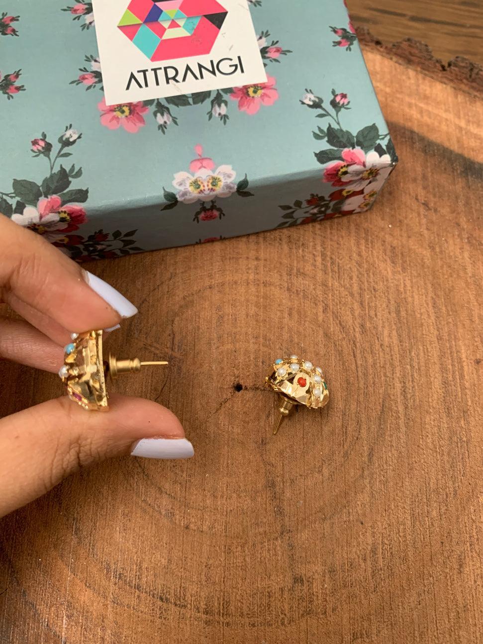 Navratna Jadaau Studs - Attrangi
